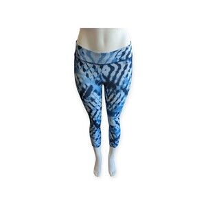 Everlast Leggings Women Size M (10/12) Yoga Pants - Blue 100% Recycled Bottles